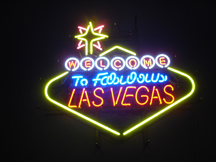 Неоновая вывеска Las Vegas